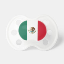 Pacifier with flag of Mexico