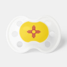 Pacifier with flag of New Mexico, U.S.A.