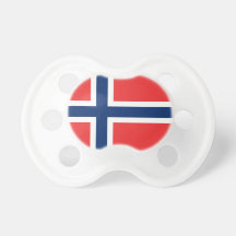 Pacifier with flag of Norway