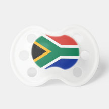 Pacifier with flag of South Africa