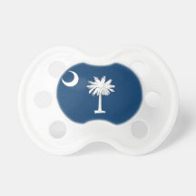 Pacifier with flag of South Carolina, U.S.A.
