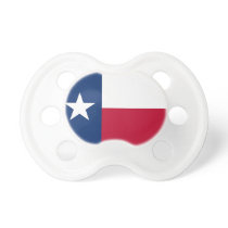 Pacifier with flag of Texas, U.S.A. pacifiers