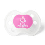 [Crown] keep calm and be a princess  Pacifiers
