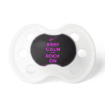 [Electric guitar] keep calm and rock on  Pacifiers