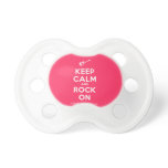 [Electric guitar] keep calm and rock on  Pacifiers