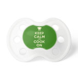 [Chef hat] keep calm and cook on  Pacifiers