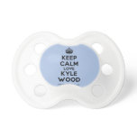 [Crown] keep calm love kyle wood  Pacifiers