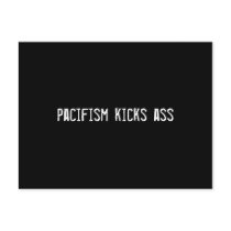 pacifism kicks ass postcards