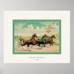 Pacing For A Grand Purse ~ 1890 ~ Fine Art Poster