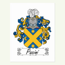 Pacini Family Crest Postcard