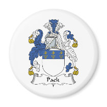 Pack Family Crest magnets by coatsofarms Pack Family Crest magnets