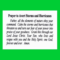 Pack Of 100 Anti-Hurricane Prayer Cards business cards