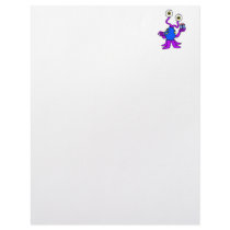 Package giving purple alien letterhead design