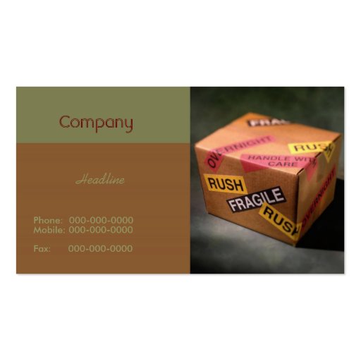 Packaging Business Card (front side)