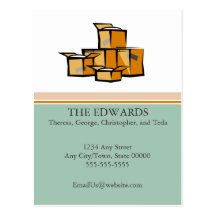 Packed Up Moving Announcement Post Card