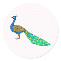 Packer Peacock stickers by BisforBirds Packer Peacock stickers