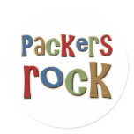 Packers Rock Round Sticker