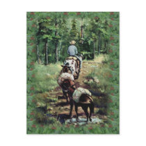 PACKING & FIR BOUGHS by SHARON SHARPE postcards by sharonsharpe PACKING & FIR BOUGHS by SHARON SHARPE postcards