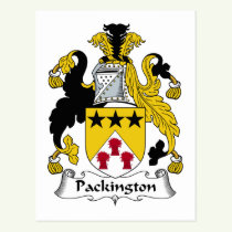 Packington Family Crest Postcard