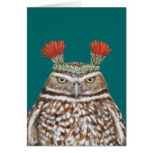 Paco the burrowing owl card