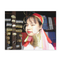 Padaung Woman postcards by webdesignwebdev Padaung Woman postcards