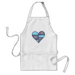 Padded Heart  Blue Apron
