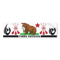 Paddle California bumper stickers
