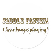 Paddle Faster! stickers by fullofNuts Paddle Faster! stickers