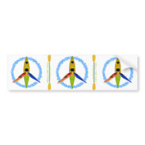 PADDLE FOR PEACE BUMPER STICKERS