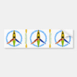 PADDLE FOR PEACE BUMPER STICKERS