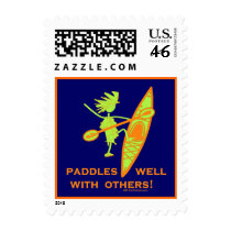 Paddles Well With Other Stamp