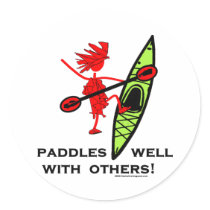 Paddles Well With Other stickers