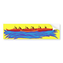 Paddling crew bumper stickers