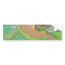 Paddy field bumper sticker