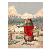 Paddy Paws in Prairie Dog Town Post Card