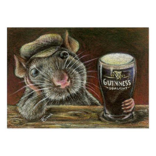 Paddy the rat ACEO prints Business Card Templates (front side)