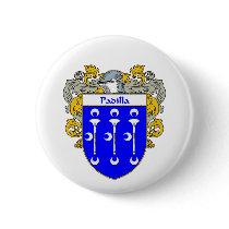 Padilla Coat of Arms/Family Crest (Mantled) buttons