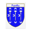 Padilla Coat of Arms/Family Crest postcards by NameGame Padilla Coat of Arms/Family Crest postcards