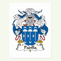 Padilla Family Crest Postcard