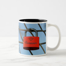 Padlock on Fence Mug
