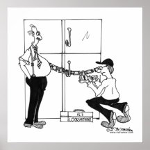 Padlock on the Fridge Print