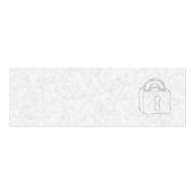 Padlock Sketch. Top Secret or Security. Business Card