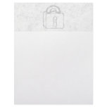 Padlock Sketch. Top Secret or Security. Letterhead