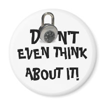 Padlock the fridge! Ah! magnets