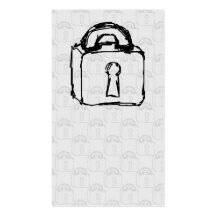 Padlock. Top Secret or Security Icon. Business Cards