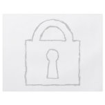 Padlock. Top Secret or Security Icon. Flyer