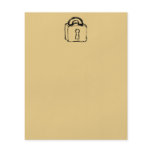 Padlock. Top Secret or Security Icon. Custom Flyer