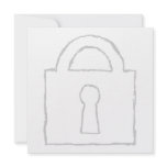 Padlock. Top Secret or Security Icon. Custom Announcement