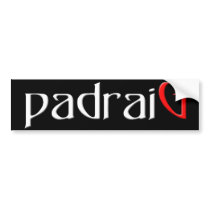 Padraig Deck Sticker bumper stickers