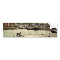 Cais de Padstow, clássico Photochrom de Cornualha, adesivos para carros